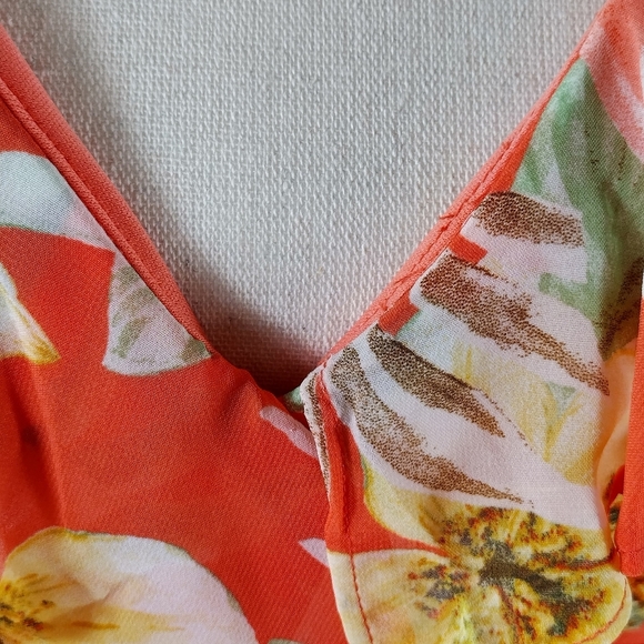 Bar 111 Spring Sun Dress Ruffles Spaghetti Strap Designer Fashion Size Medium - Picture 5 of 16